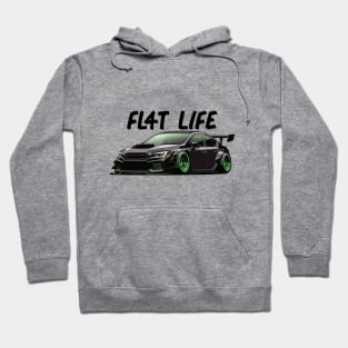 WRX STI Car Art - Subaru Impreza Widebody Modified Flat-4 JDM Car Hoodie